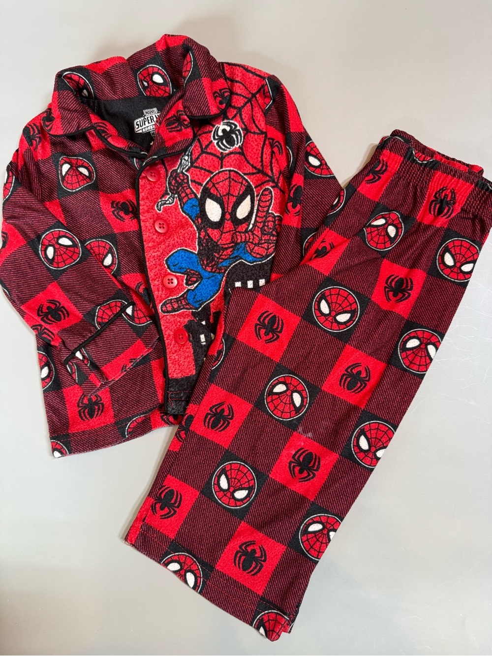 💜3/$15 Marvel Spider-Man Infant Fleece Pajama Set - 18M
